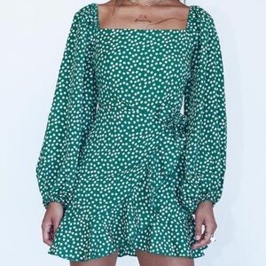 Green Floral Dress